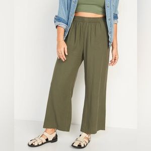 Old Navy wide leg linen pants